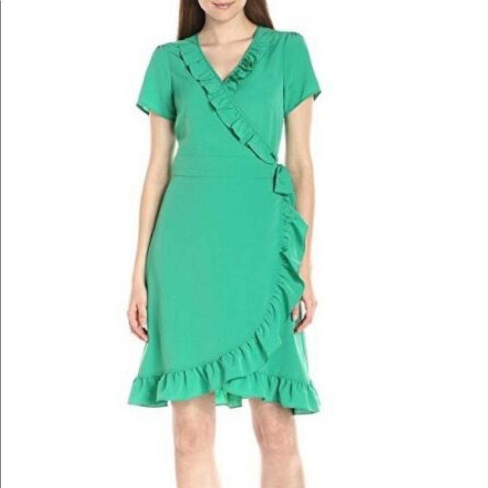 Lark and Ro Ruffle Wrap Dress